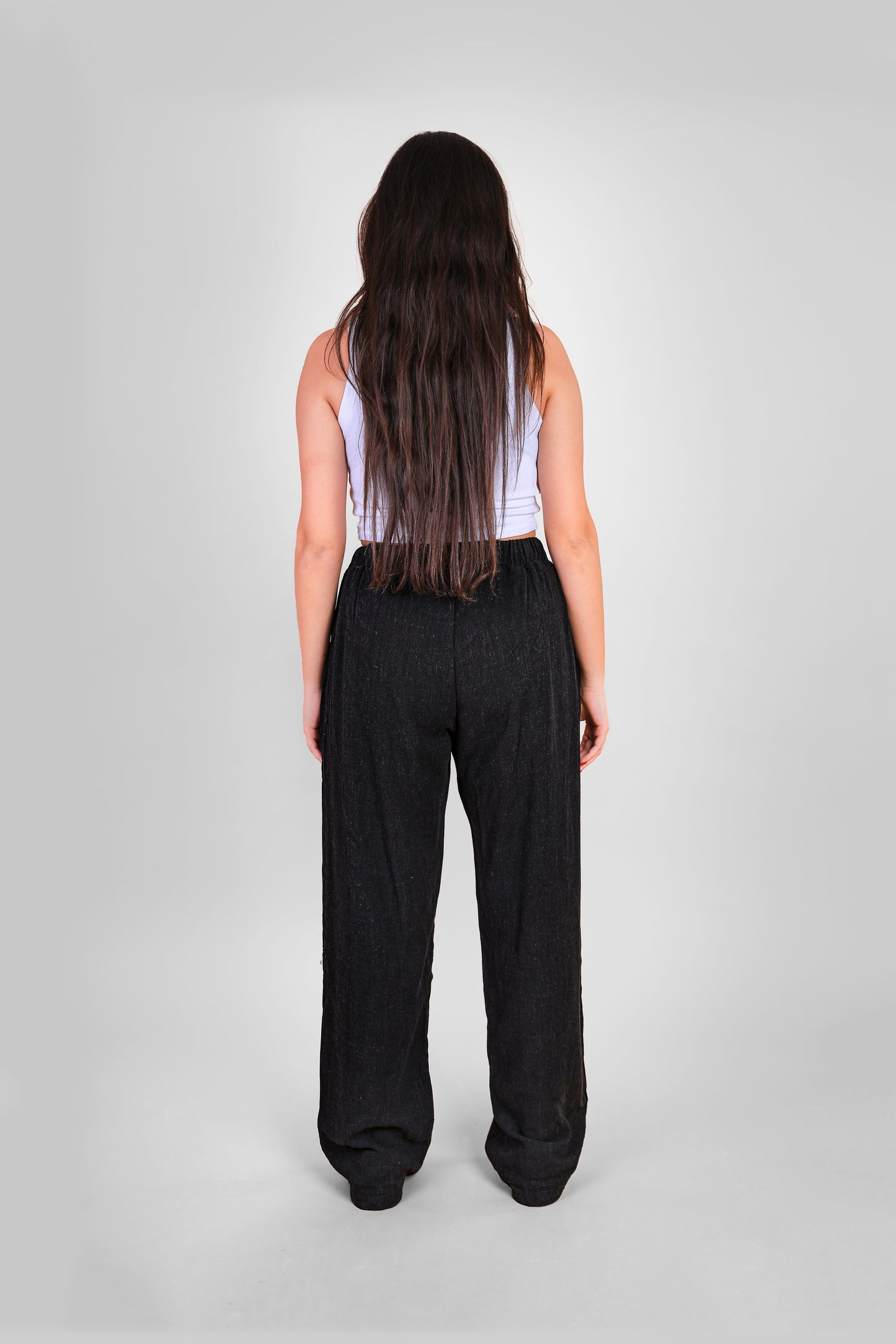 black linen pants
